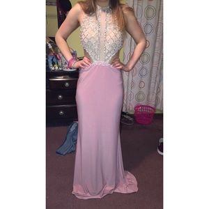 pink prom dress